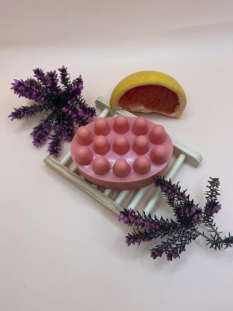 Exfoliating Massage Soap with Built-in Loofah (Pack of 2)