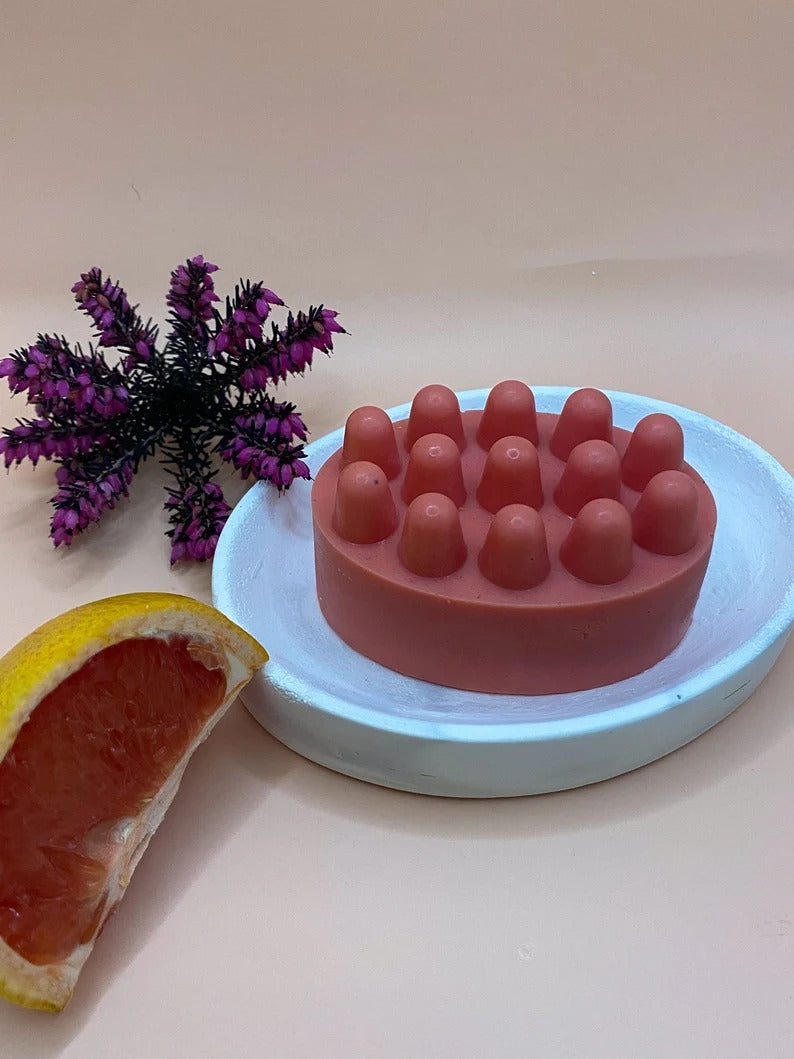 Exfoliating Massage Soap with Built-in Loofah (Pack of 2)